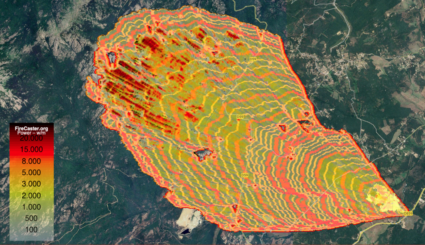Wildfire simulation over Europe (hero image)